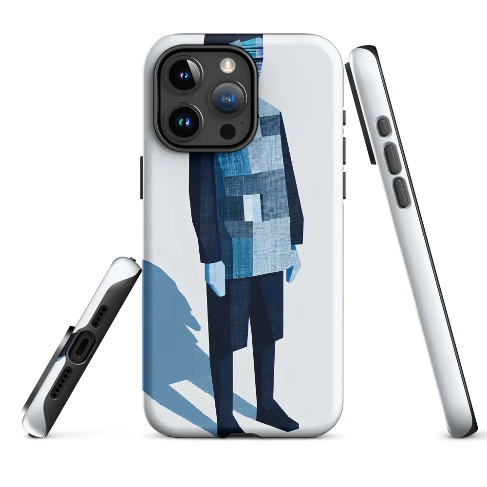 Patchwork Figure in Blue