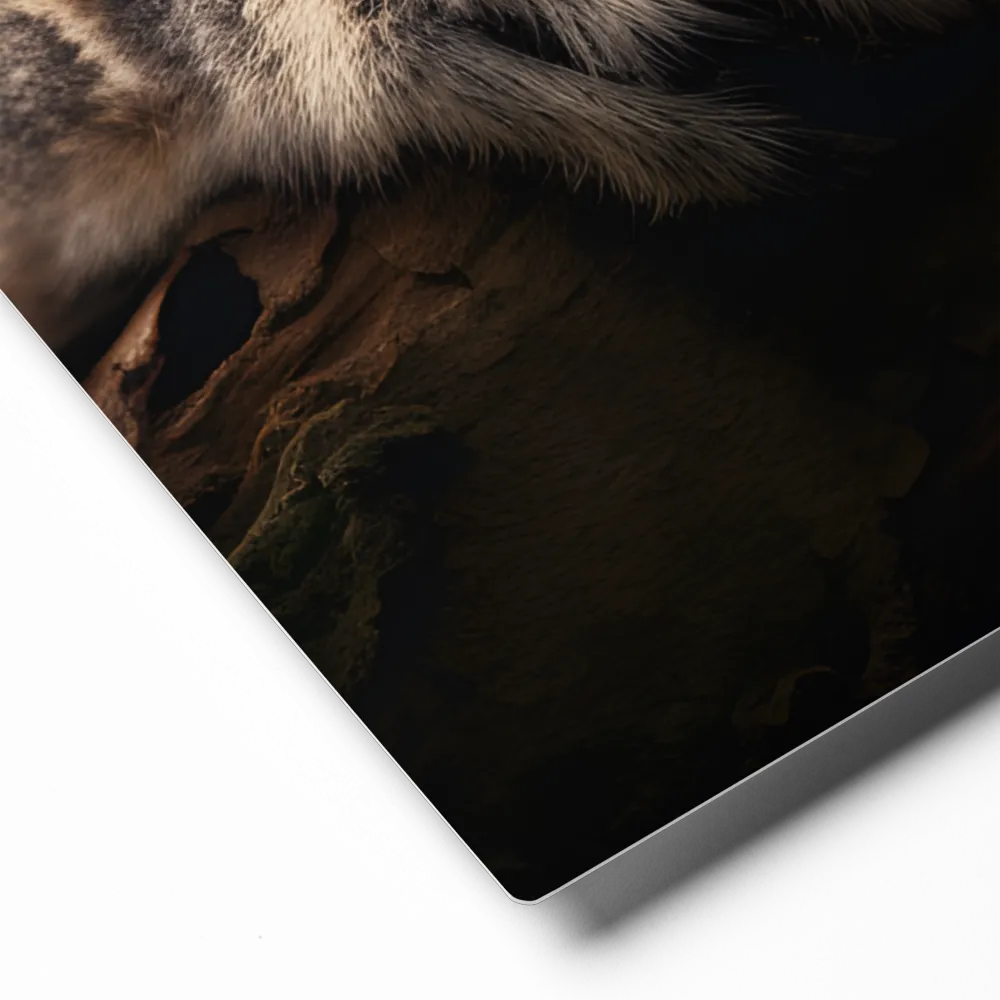 The Watchful Lemur | Metal Print | 11″×14″