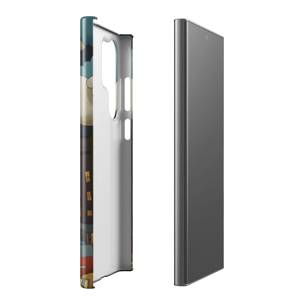 Urban Symphony: A City Awakens at Dusk | Phone Case |  S23 Ultra | Snap Case | Glossy