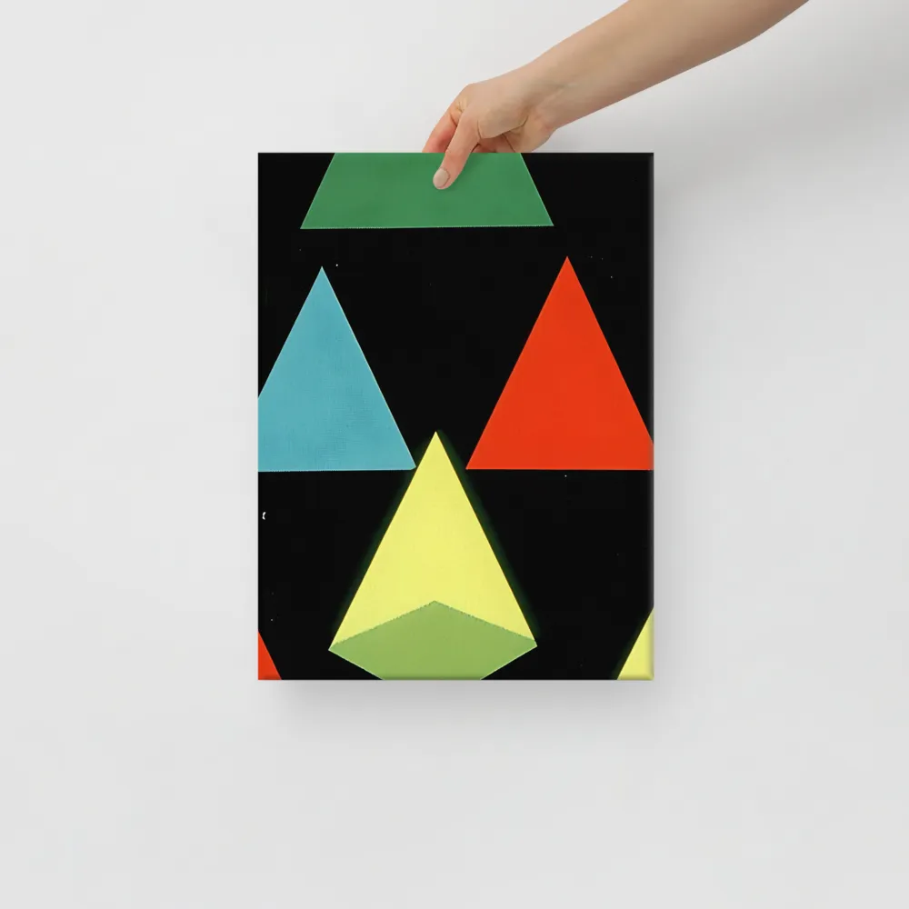 Geometric Harmony in Color | Canvas | 12″×16″