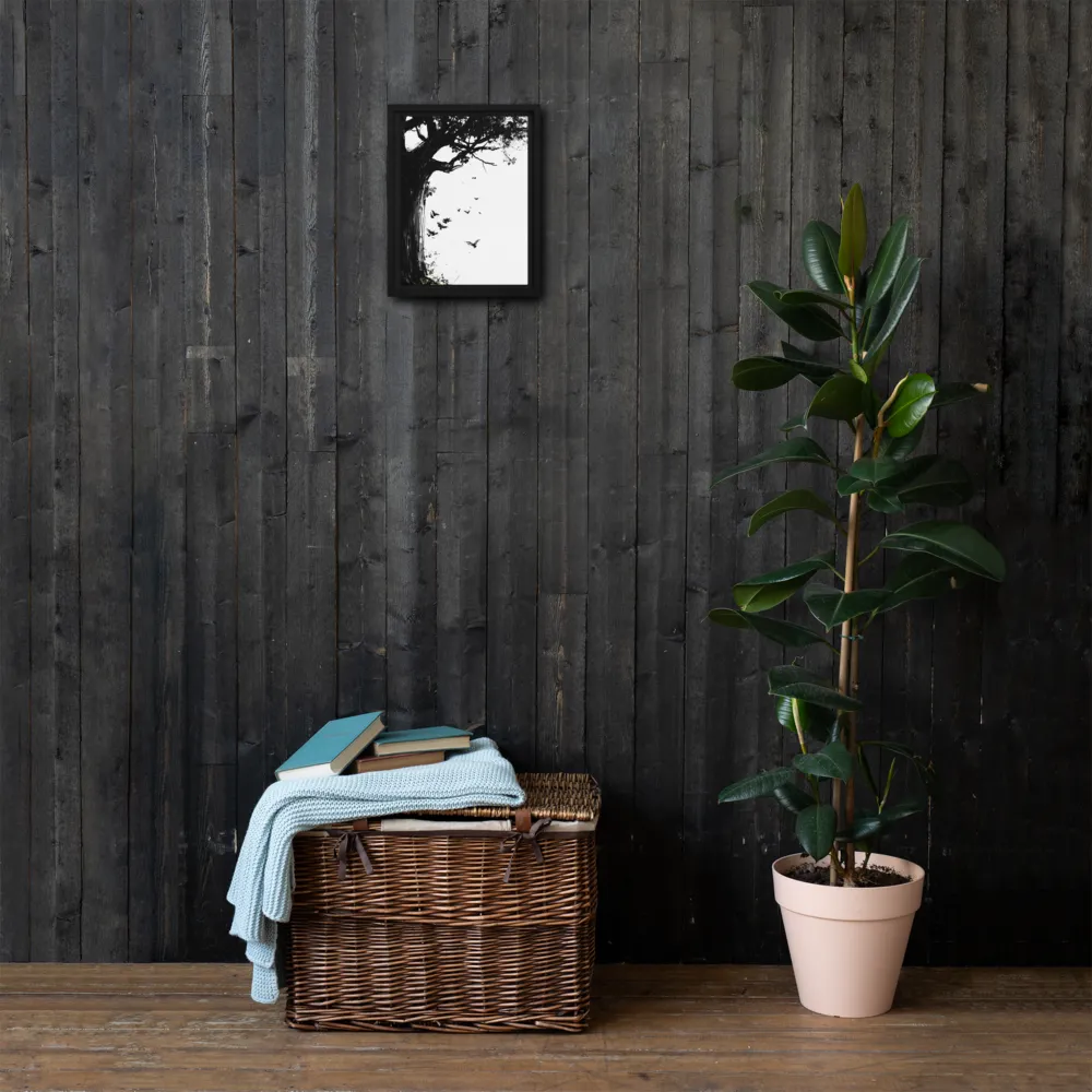 Whispers of Nature | Canvas with Black Frame | 9″×12″