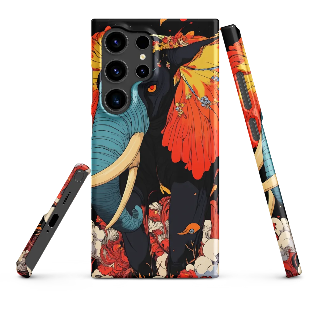 Majesty of the Floral Elephant | Phone Case |  S24 Ultra | Snap Case | Matte