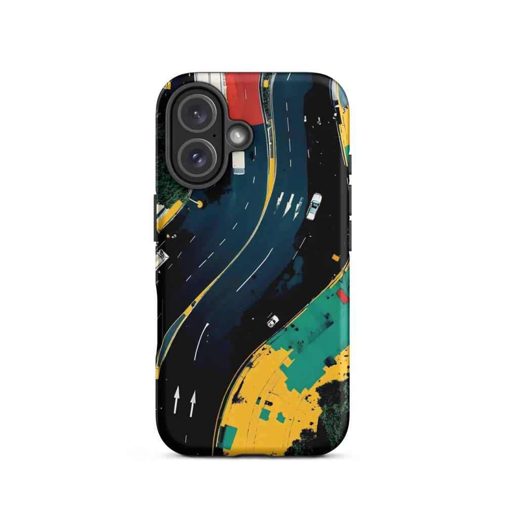 Urban Flow: Aerial Insights | Phone Case