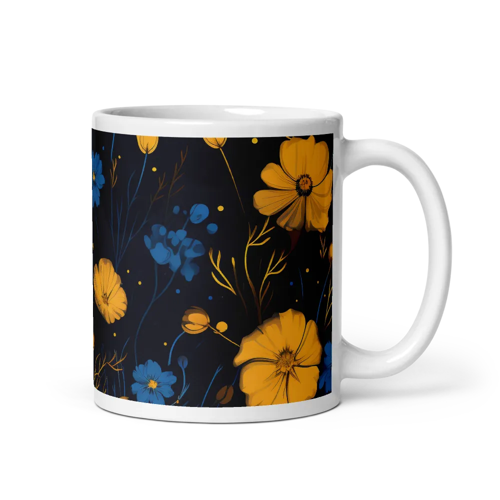 Nocturnal Blossoms | Mug with White inside | 11 oz