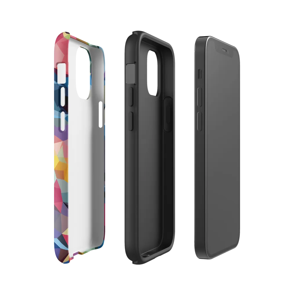Playful Geometry: The Bear's Face | Phone Case |  12 mini | Tough Case | Matte