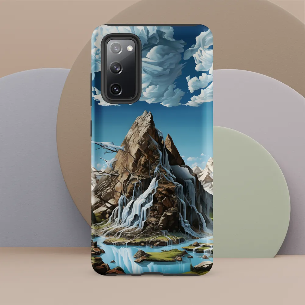 Majestic Cascade: A Mountain Masterpiece