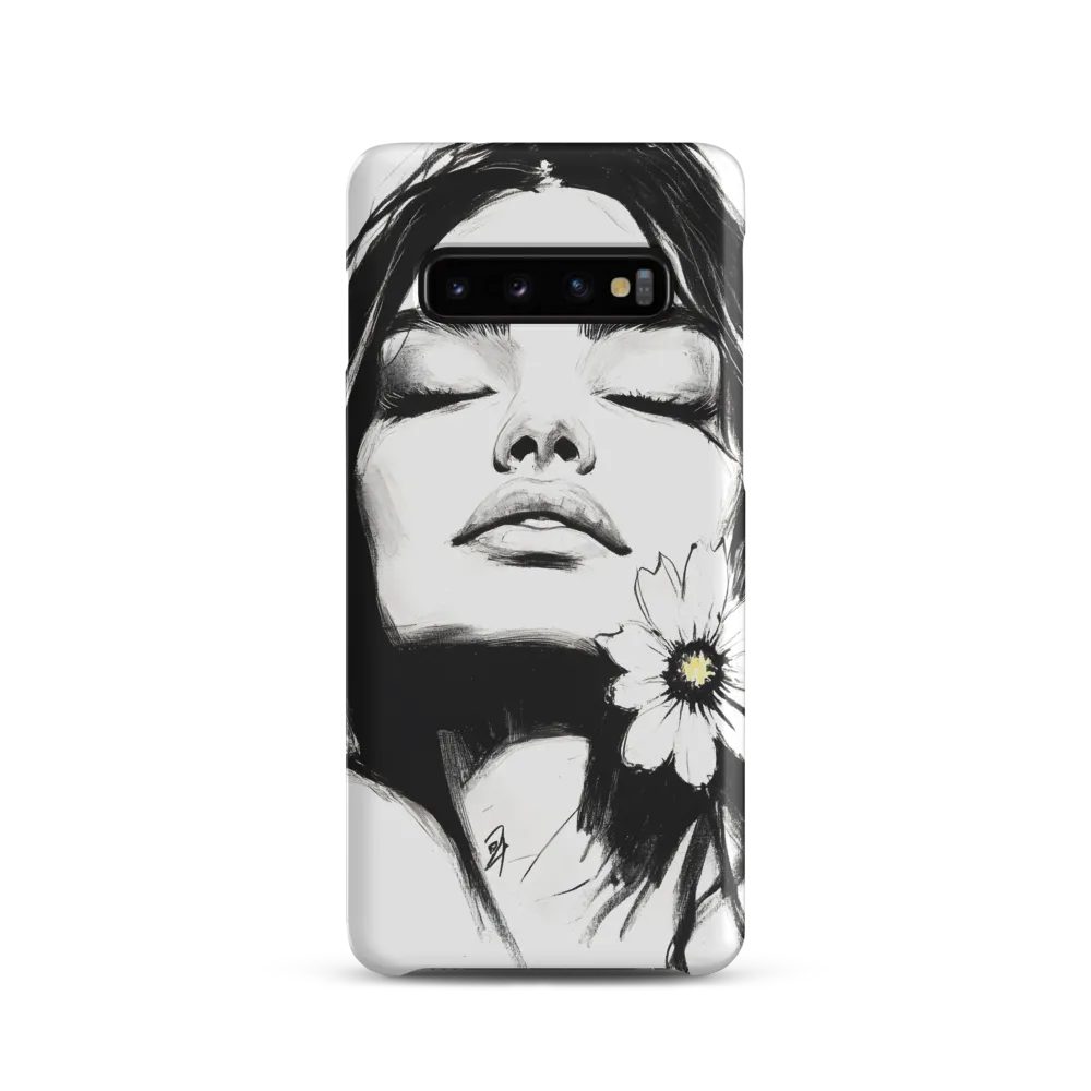 Serenity in Ink | Phone Case |  S10 | Snap Case | Matte