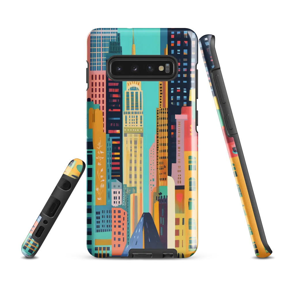 Vibrant Cityscape: A Modern Urban Journey | Phone Case |  S10 Plus | Tough Case | Glossy