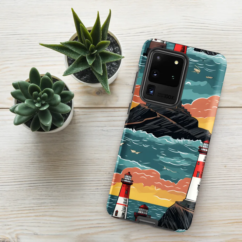 Lighthouses in a Whimsical Ocean