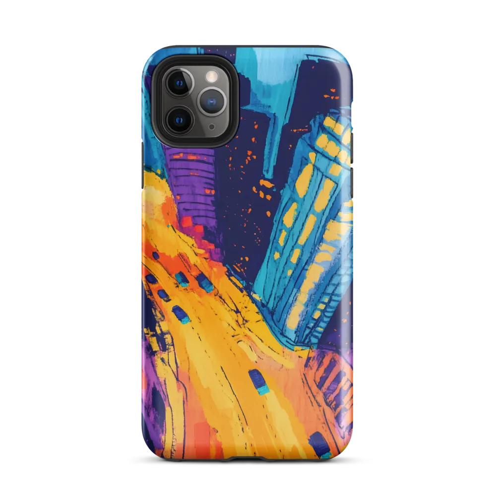 Electric City Nightscape | Phone Case |  11 Pro Max | Tough Case | Glossy