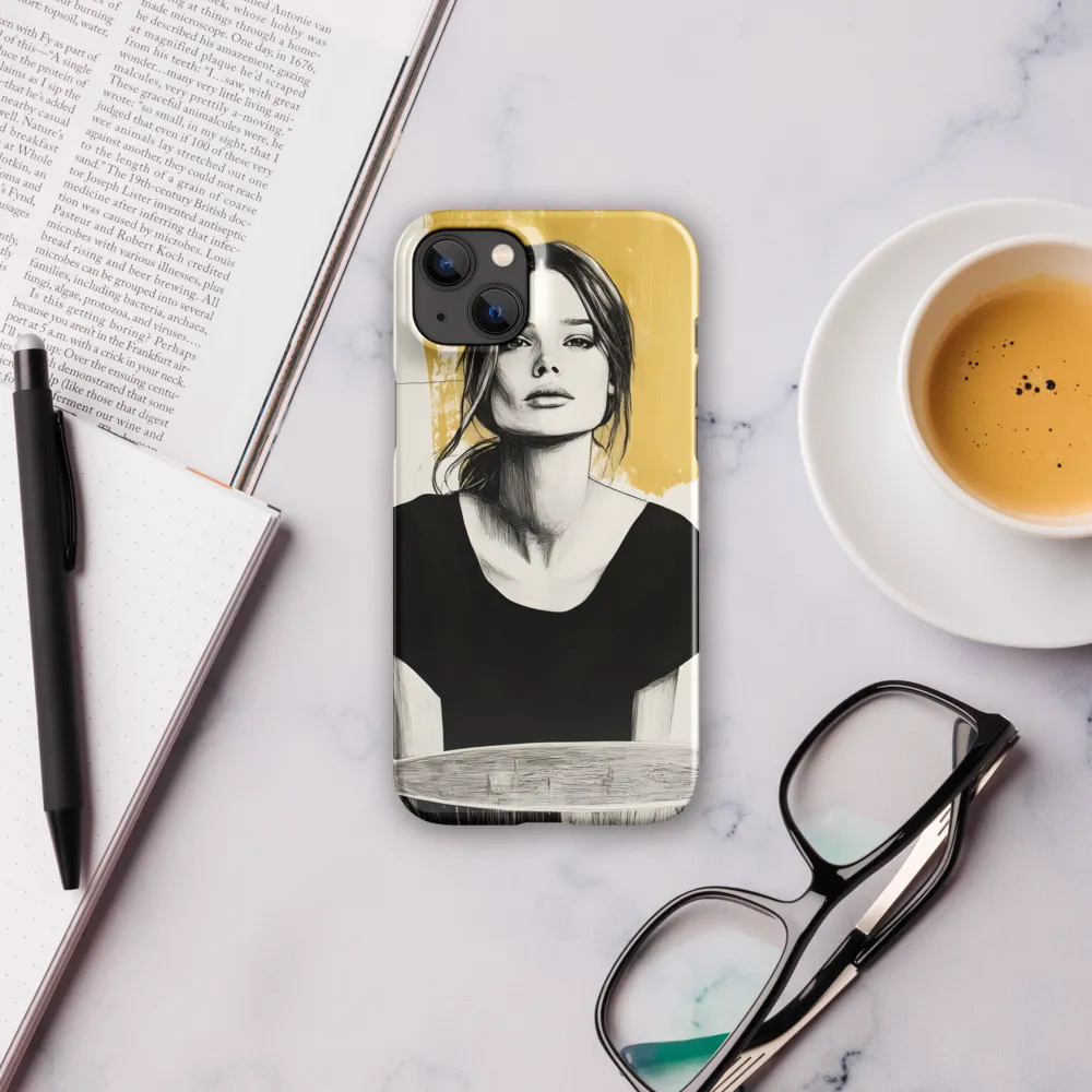 Golden Serenity: A Minimalist Portrait