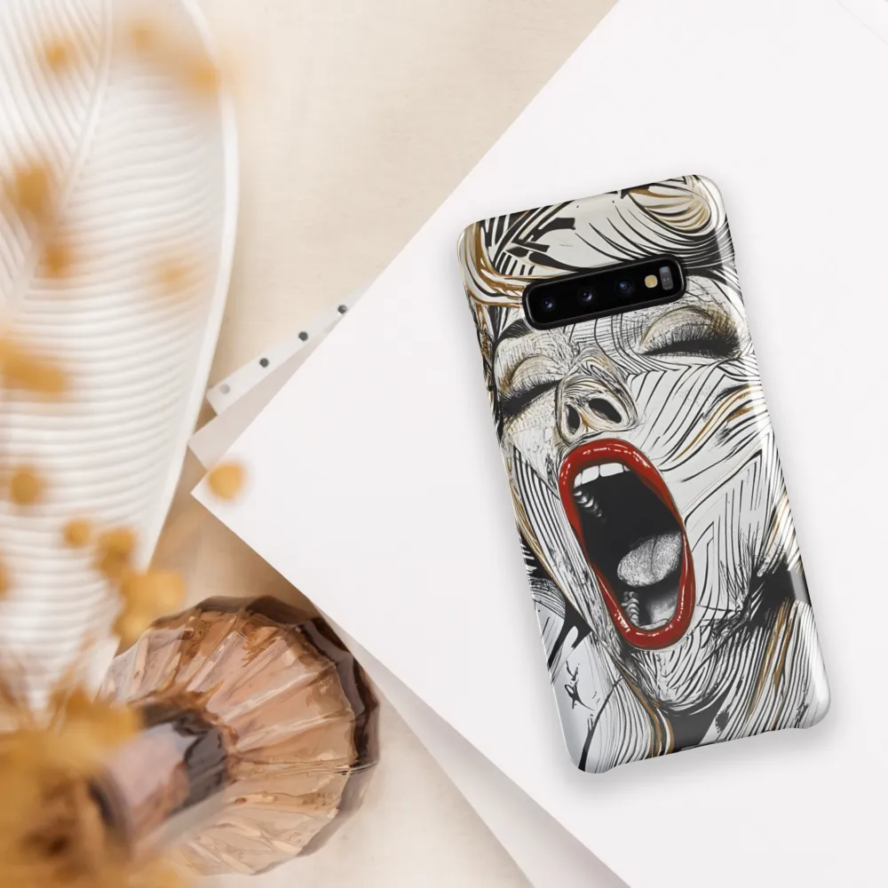 The anguished scream | Phone Case |  S10 Plus | Snap Case | Glossy