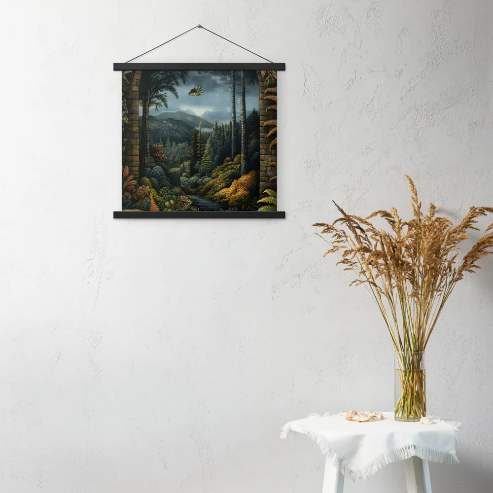 Whispers of the Enchanted Forest | Poster With Black Wood Hanger | 18″×18″