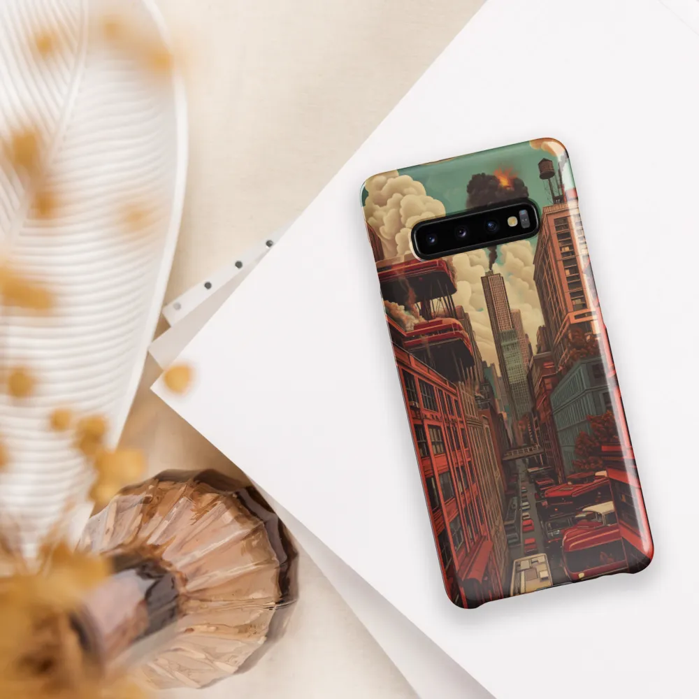 Urban Chaos: A Surreal Exploration | Phone Case |  S10 Plus | Snap Case | Glossy