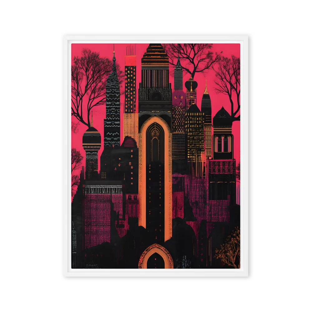 Urban Reverie | Canvas with White Frame | 24″×32″
