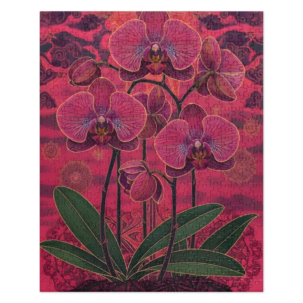 Orchid Mandala 
 Jigsaw Puzzle