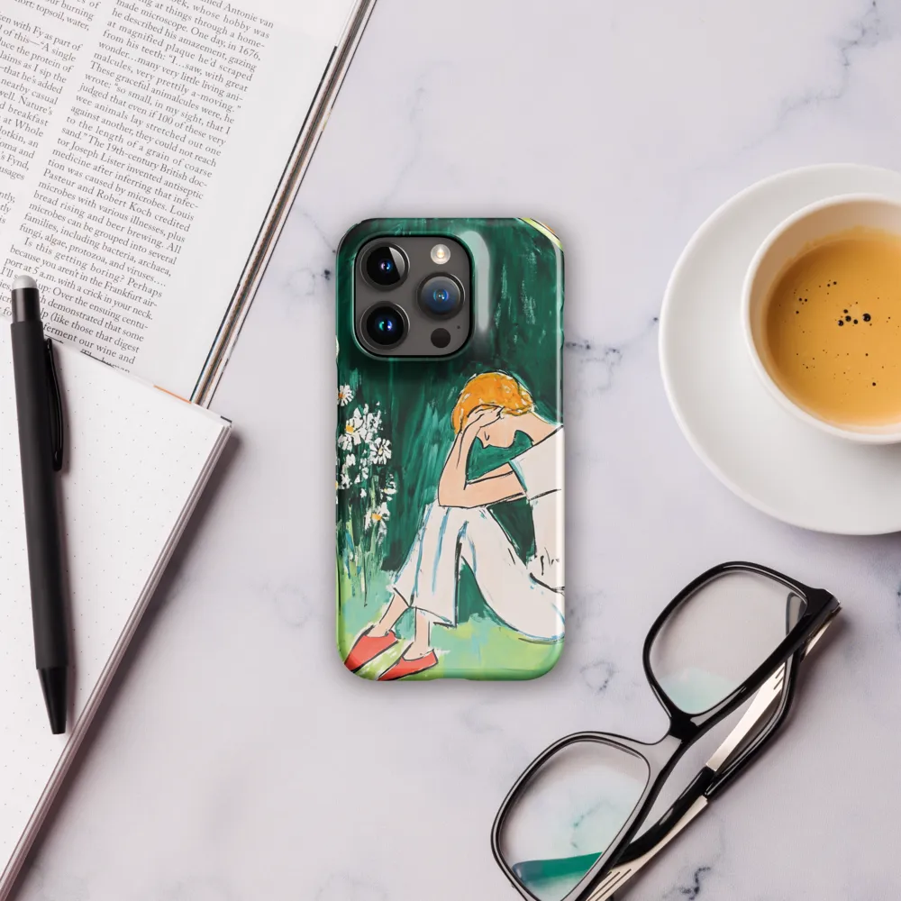 Silent Sorrow | Phone Case |  15 Pro | Snap Case | Glossy