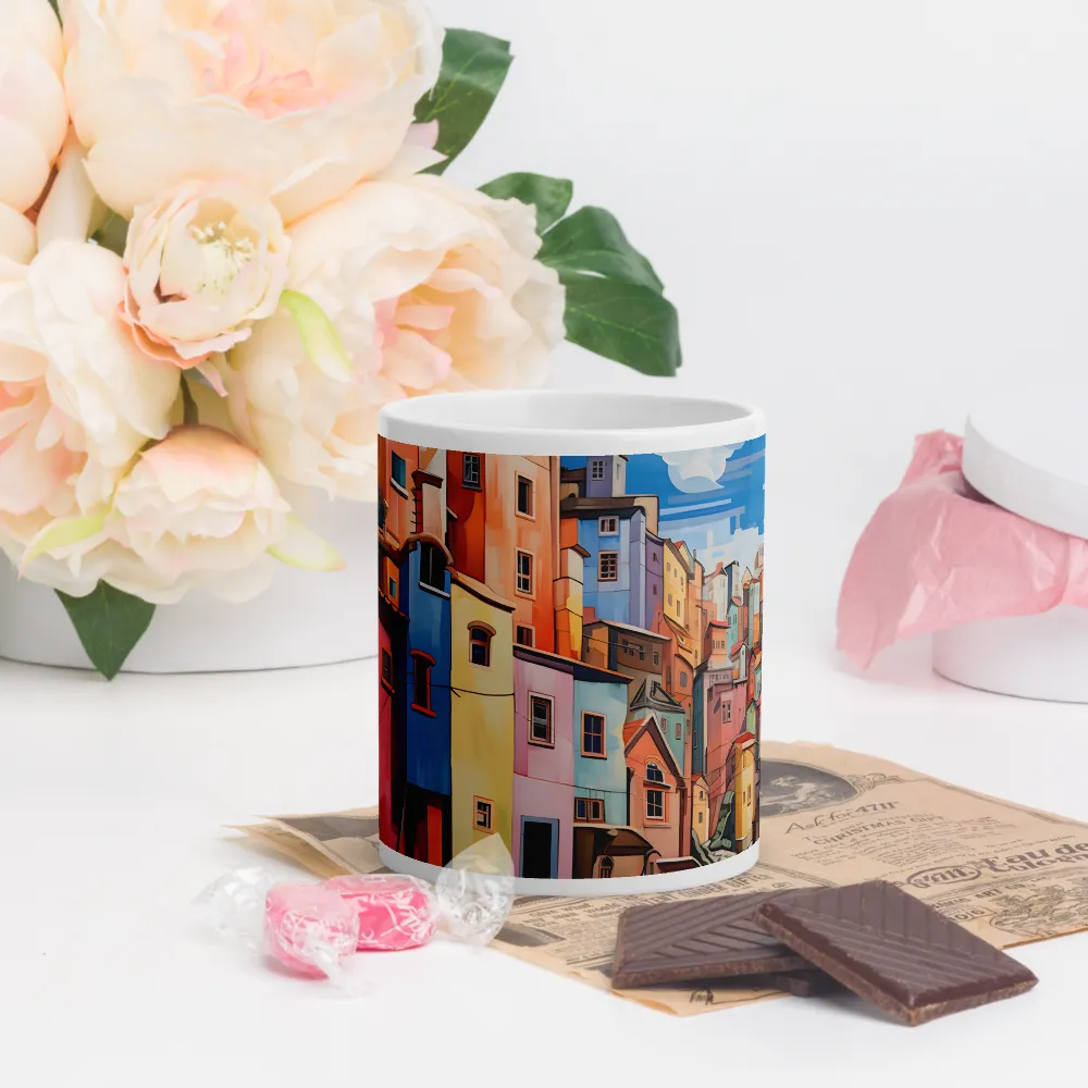 Whimsical Heights: A Vibrant Cityscape | Mugs | Multiple Sizes & Colors