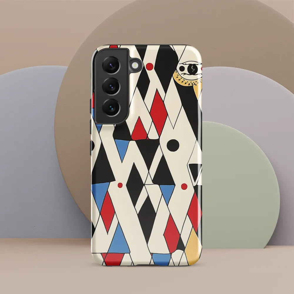 Dynamic Geometric Symphony | Phone Case |  S22 | Tough Case | Glossy