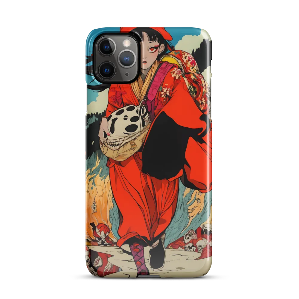 The Girl in Flames | Phone Case |  11 Pro Max | Snap Case | Glossy