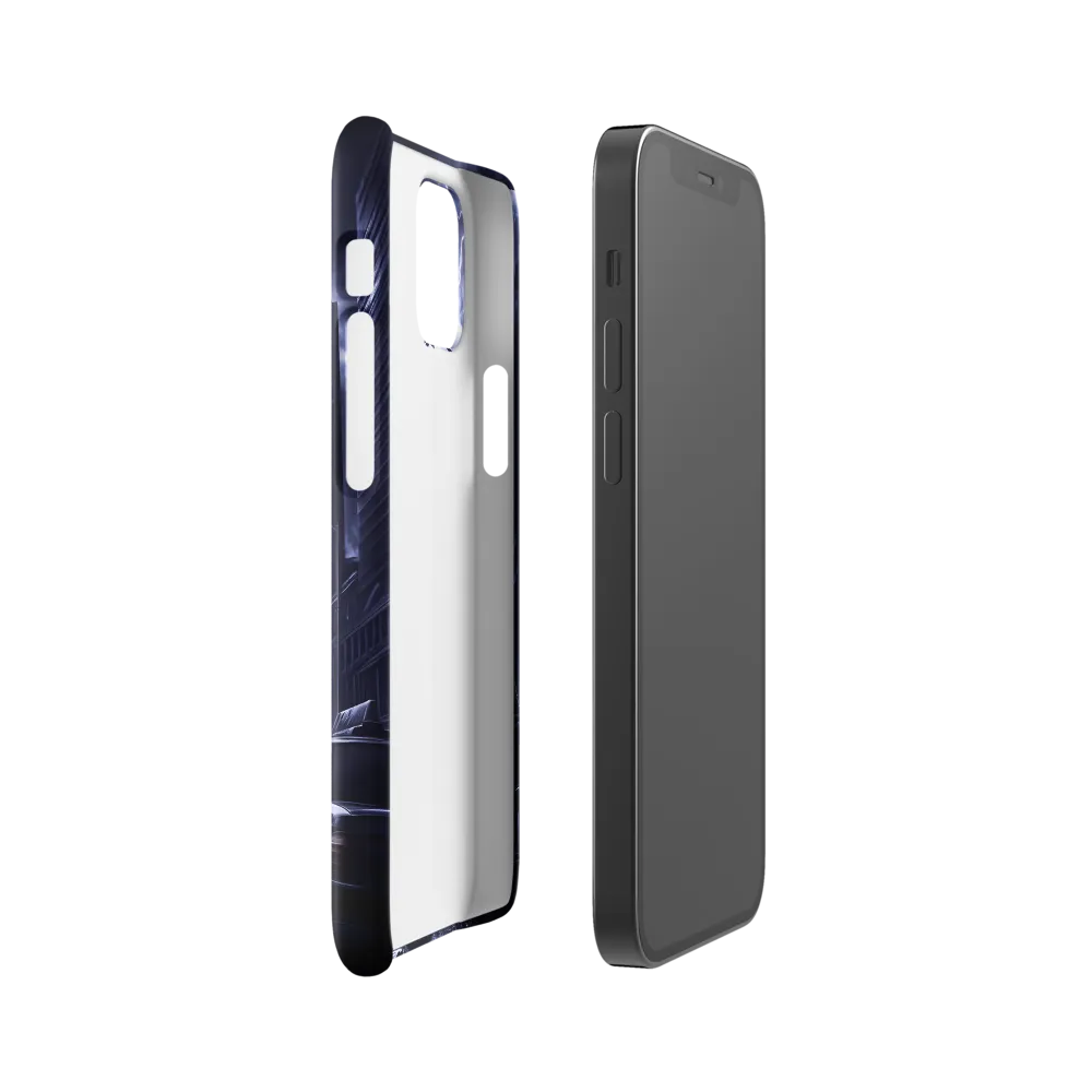 Stormy Cityscape: Shadows of the Night | Phone Case |  12 Mini | Snap Case | Glossy