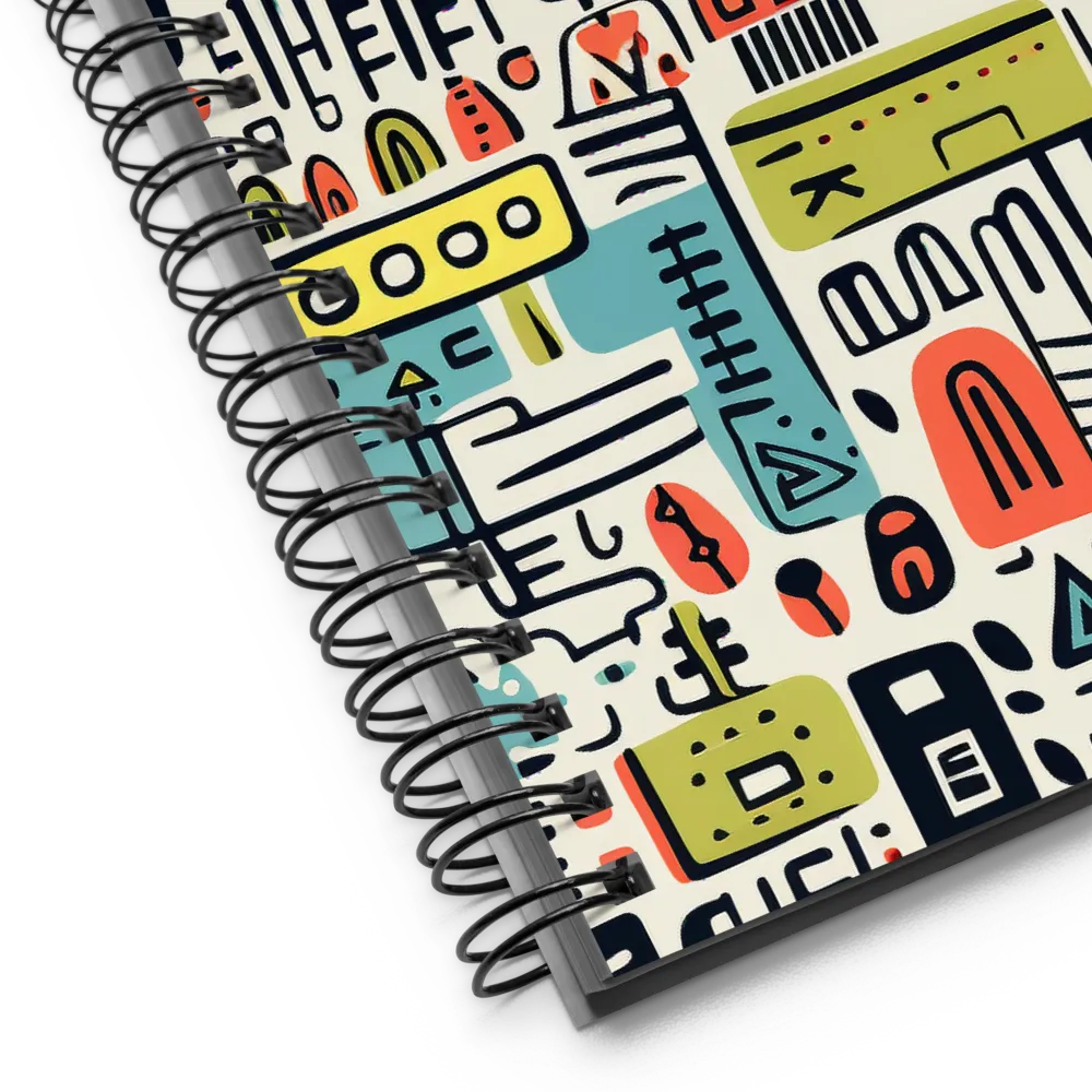 Urban Whimsy: A Playful Cityscape | Spiral Notebook