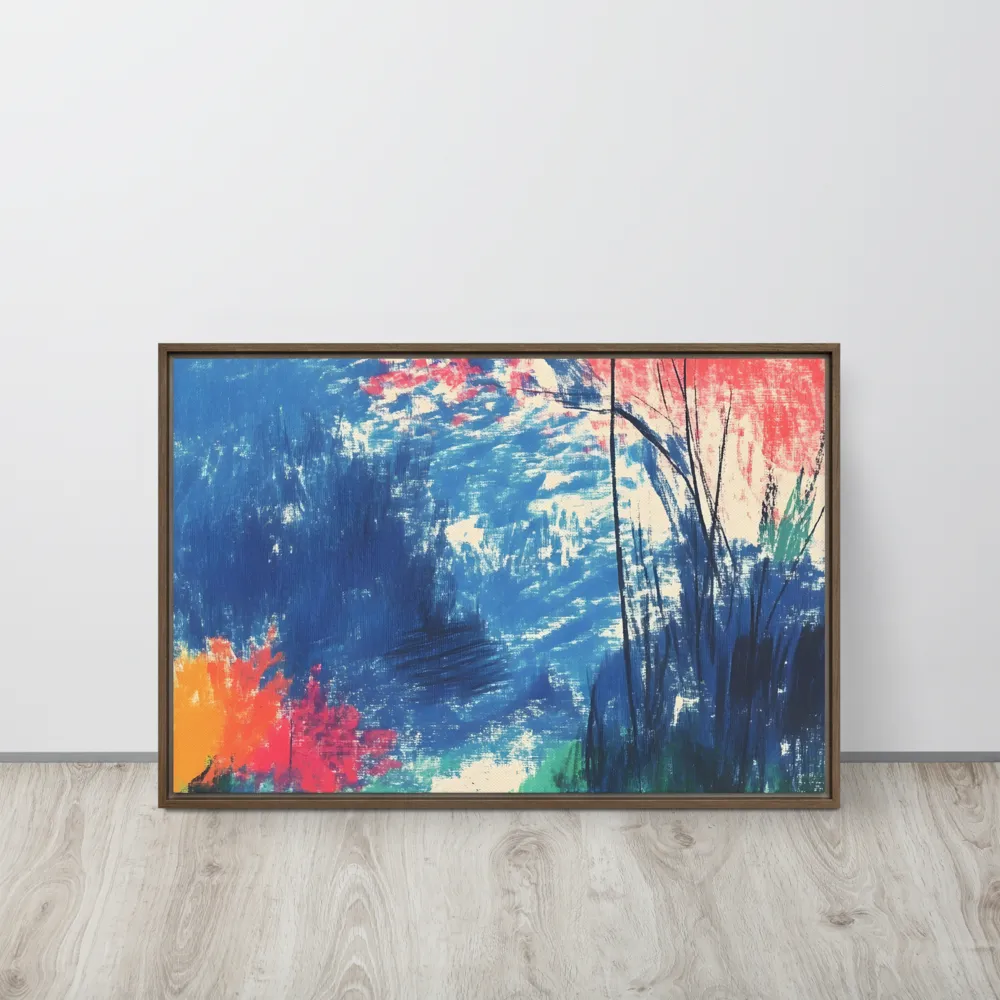 Whispers of Tranquility | Canvas with Brown Frame | 20″×30″