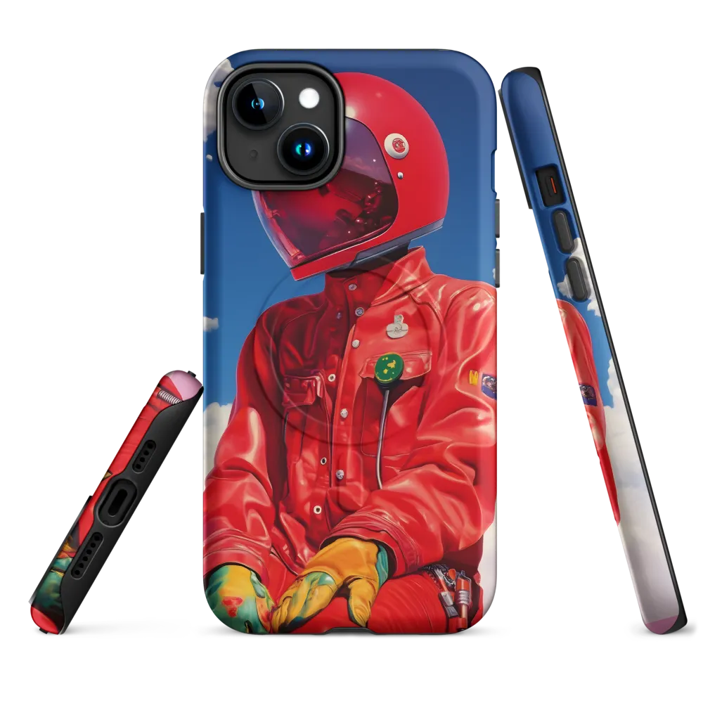 Astronaut in Crimson