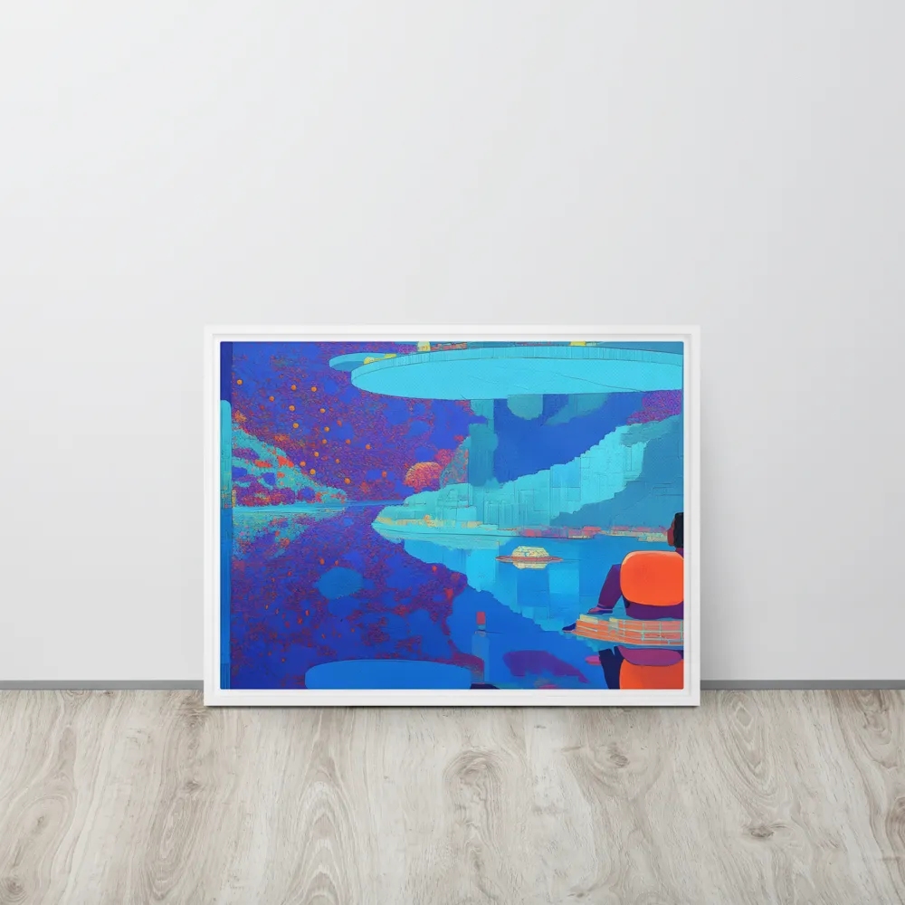 Reflections of Serenity | Canvas with White Frame | 18″×24″