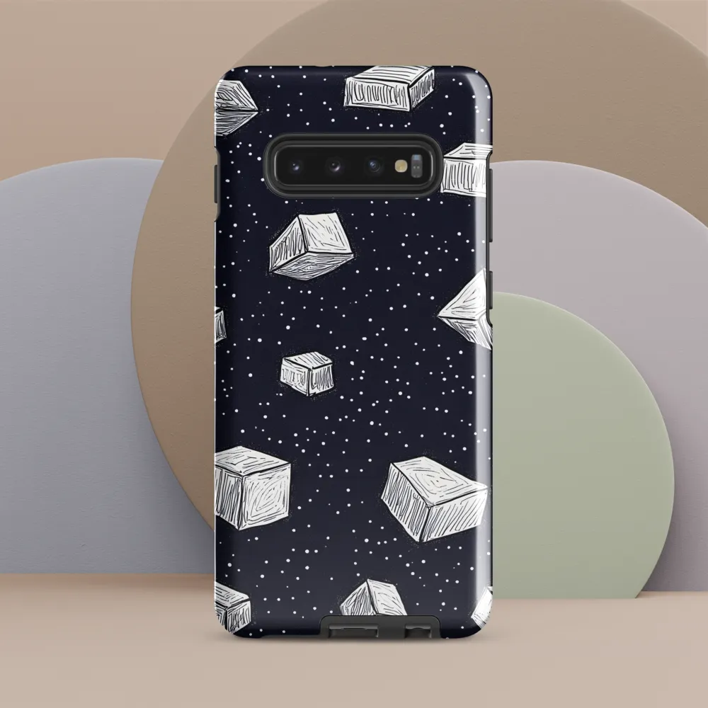 Floating Geometries in the Cosmos | Phone Case |  S10 Plus | Tough Case | Glossy