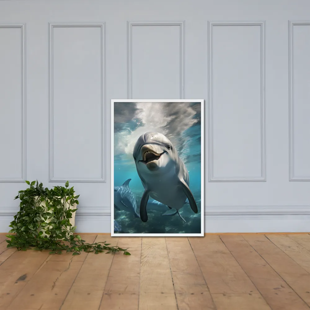 Beneath the Waves: A Dolphin's Dance