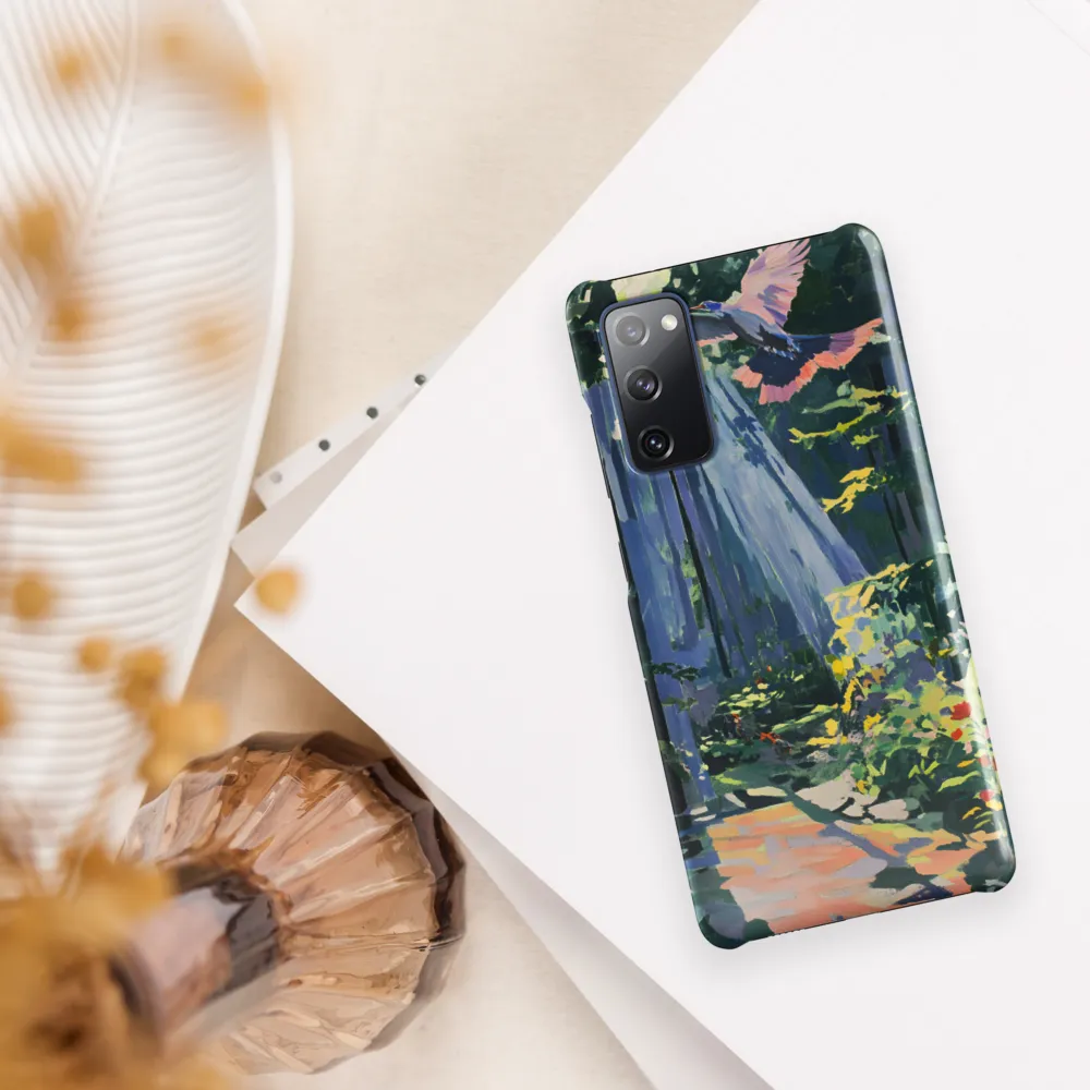 Flight of Light: A Serene Forest | Phone Case |  S20 FE | Snap Case | Glossy