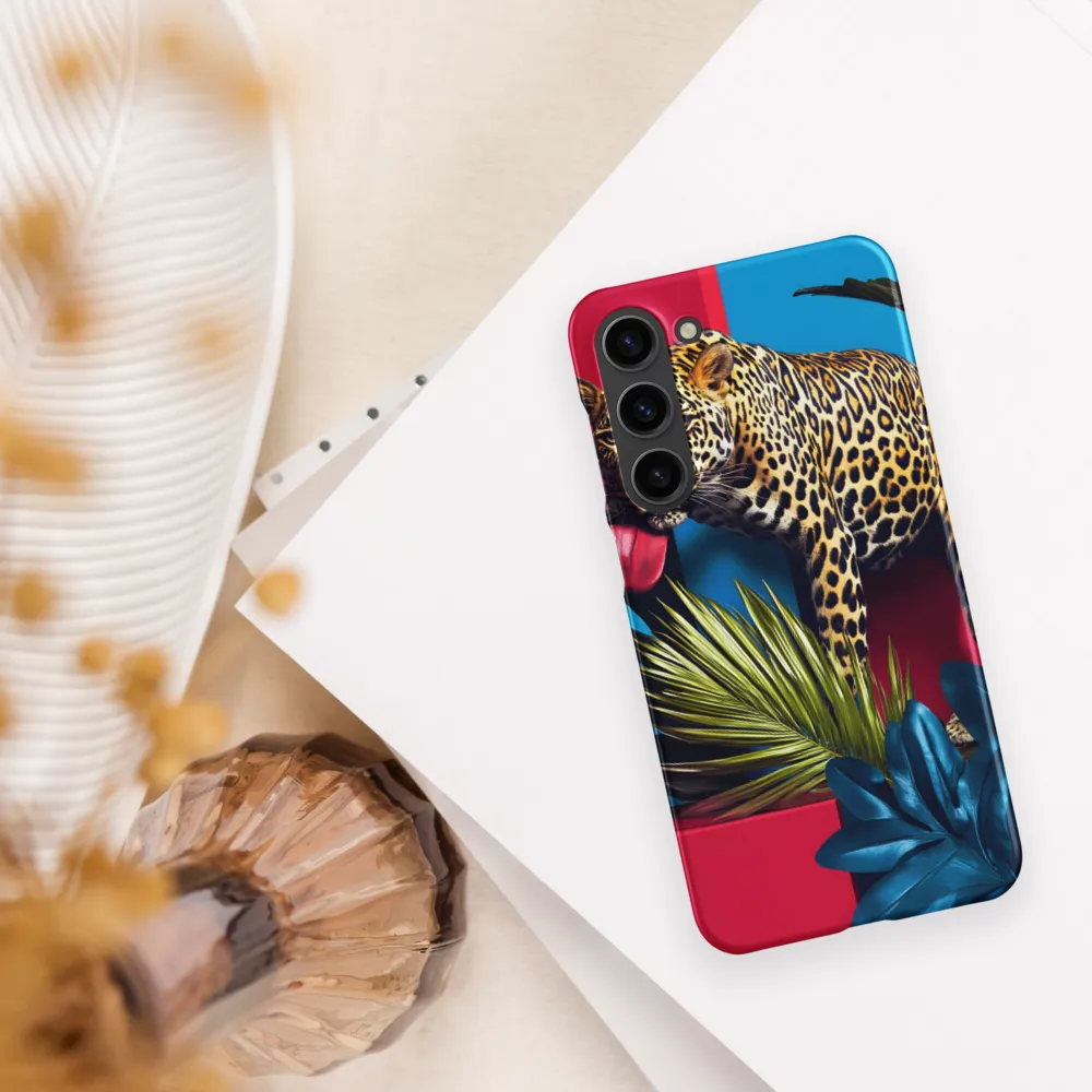 Playful Leopard in Vibrant Paradise