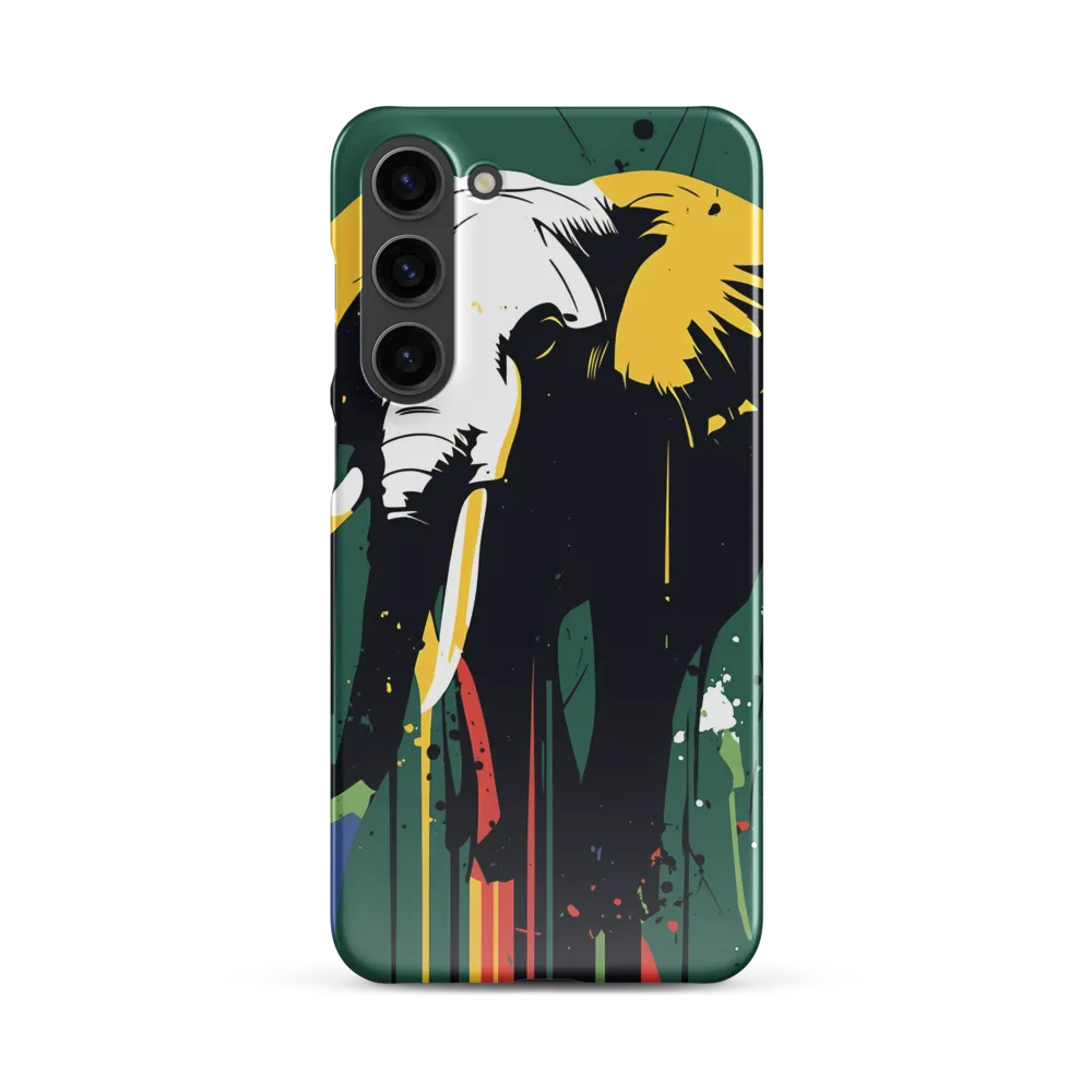 Majestic Minimalism: The Colorful Elephant