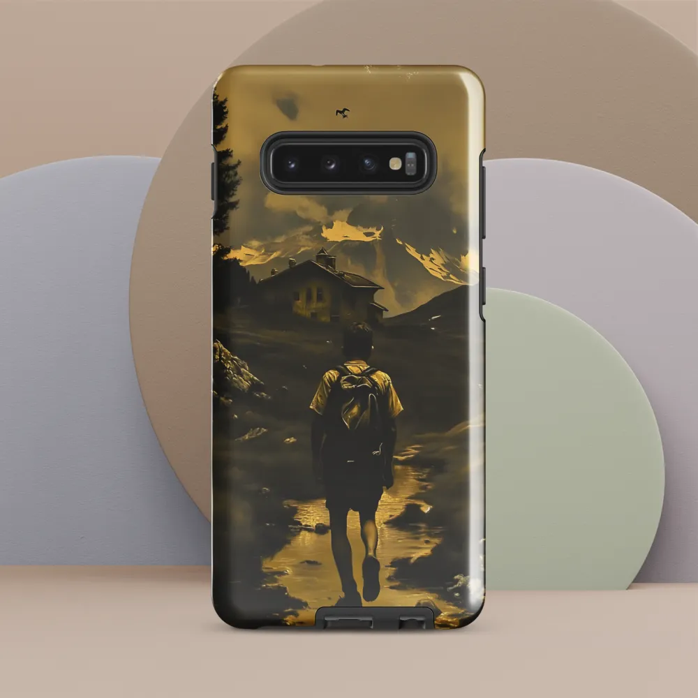 Journey Through Golden Peaks | Phone Case |  S10 Plus | Tough Case | Glossy