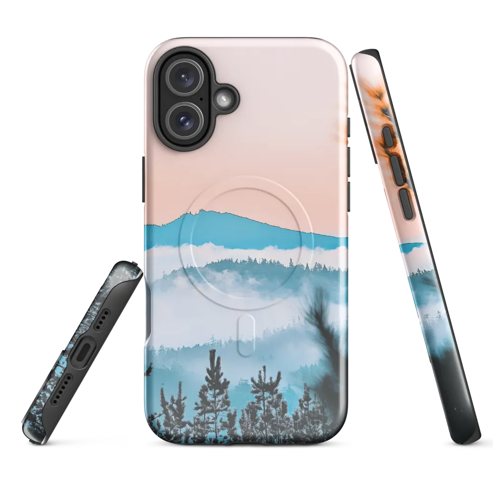 Tranquil Dawn Over Mountains | Phone Case |  16 Plus | MagSafe® Tough Case | Glossy