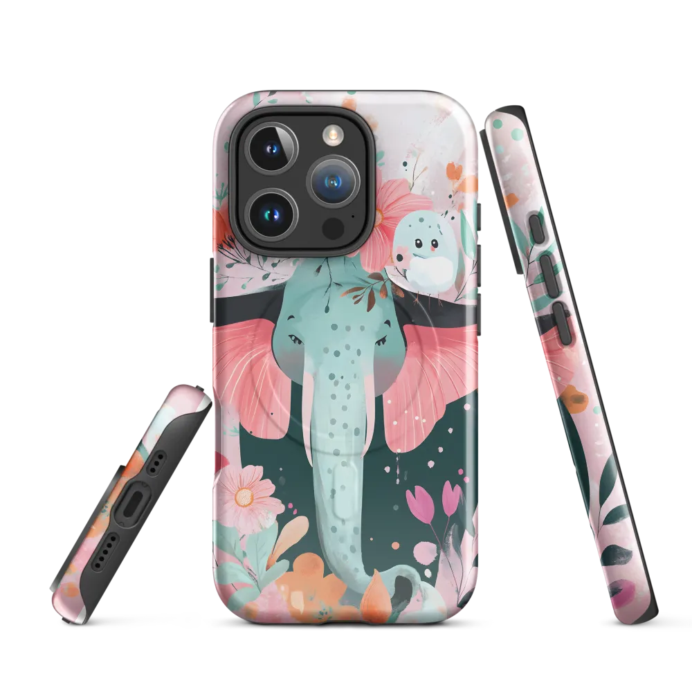 Whimsical Elephant in Bloom
