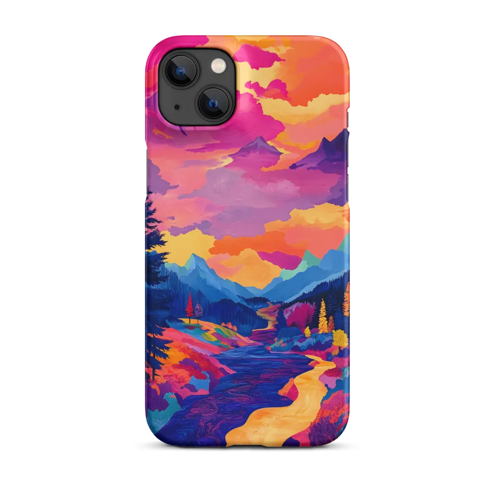 Radiant Serenity: A Surreal Landscape | Phone Case |  14 Plus | Snap Case | Matte