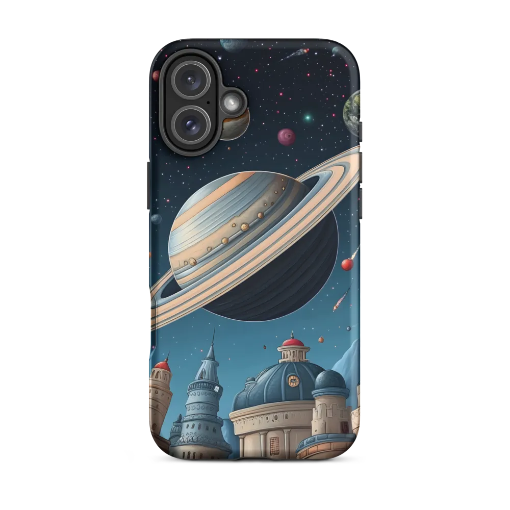 Celestial Cityscape: Wonders of the Cosmos | Phone Case |  16 Plus | Tough Case | Matte