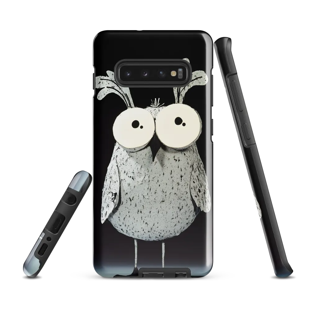 Whimsical Owl in Paper Cutout | Phone Case |  S10 Plus | Tough Case | Glossy