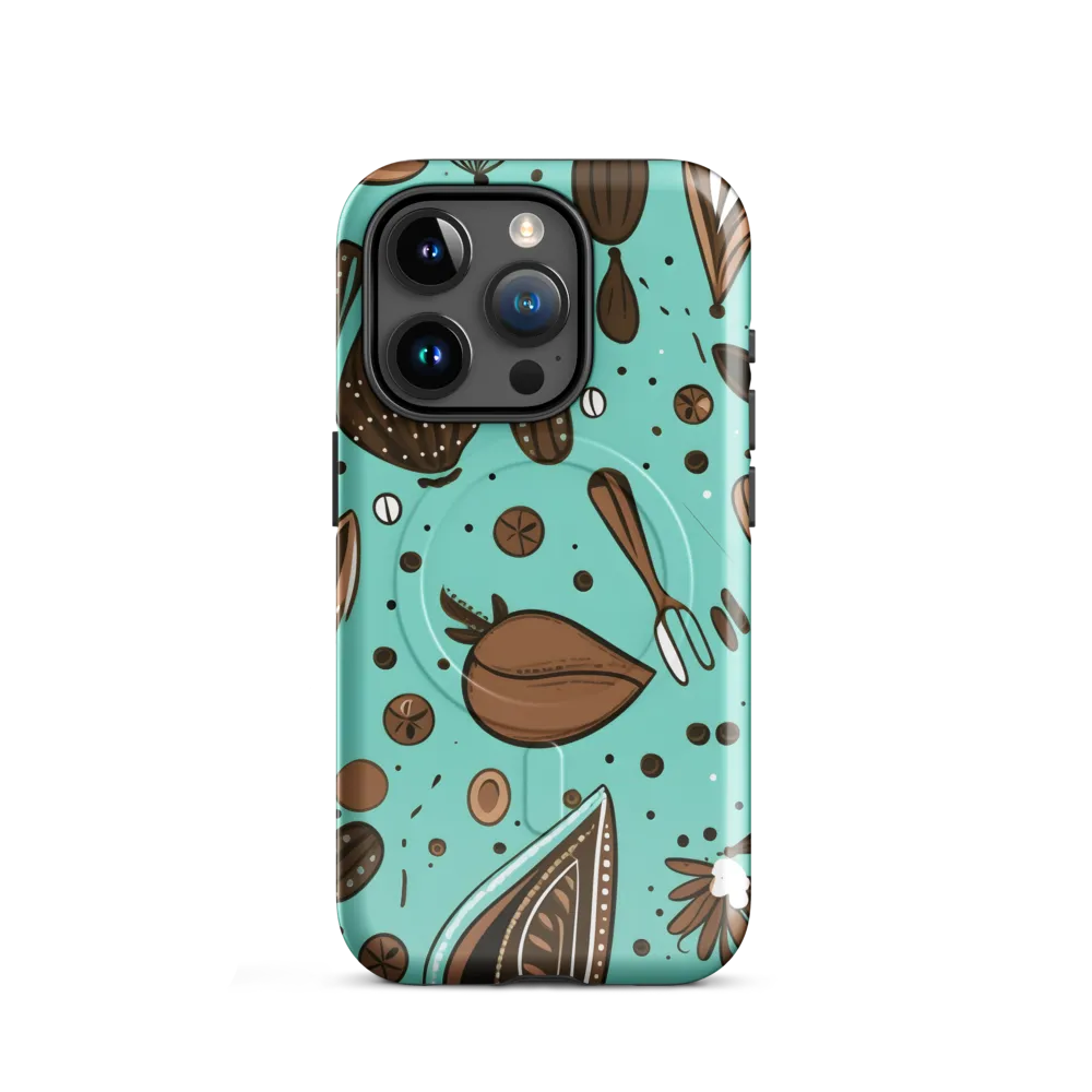 Whimsical Culinary Print | Phone Case |  15 Pro | MagSafe® Tough Case | Glossy