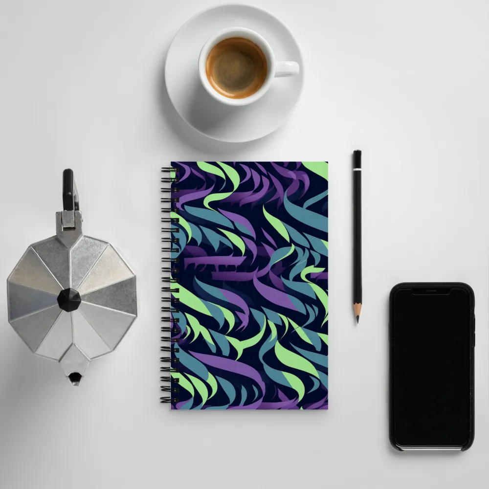 Fluid Waves of Color | Spiral Notebook