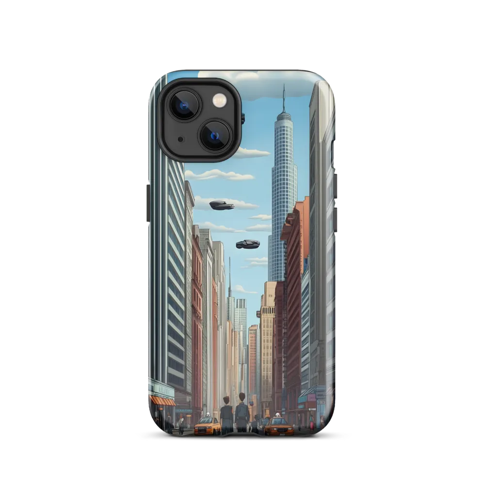Futuristic Stroll through the Urban Skyline