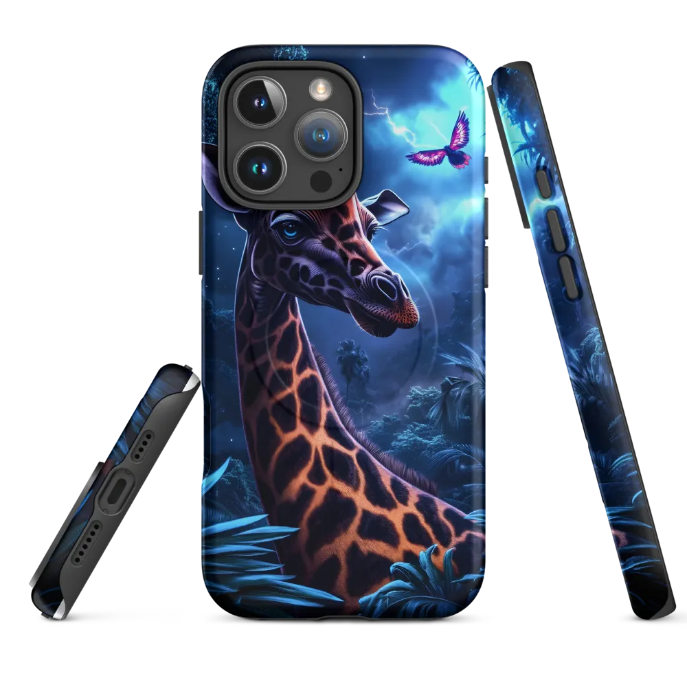 Mystical Giraffe in Twilight Jungle