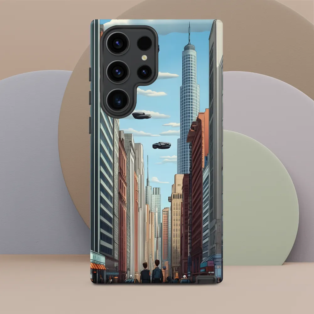 Futuristic Stroll through the Urban Skyline