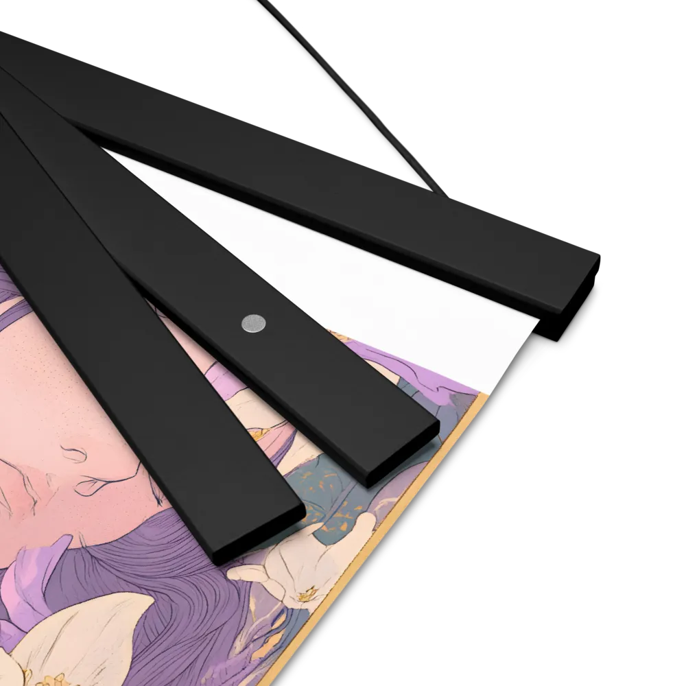 Harmony in Bloom | Poster With Black Wood Hanger | 8″×10″