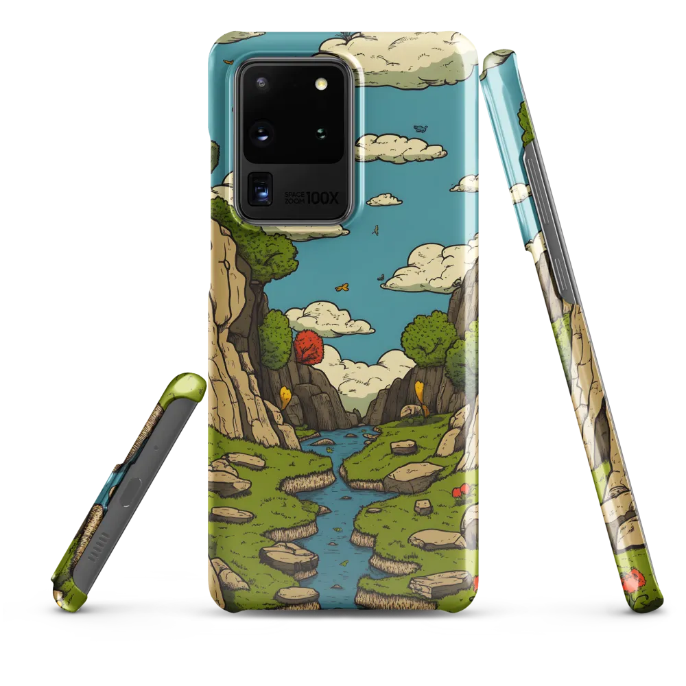 Whimsical Serenity: A Canyon Landscape