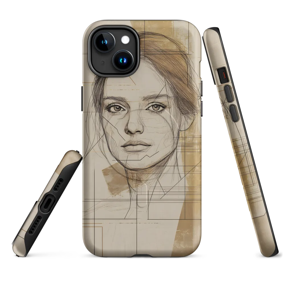 Geometric Elegance: A Modern Portrait