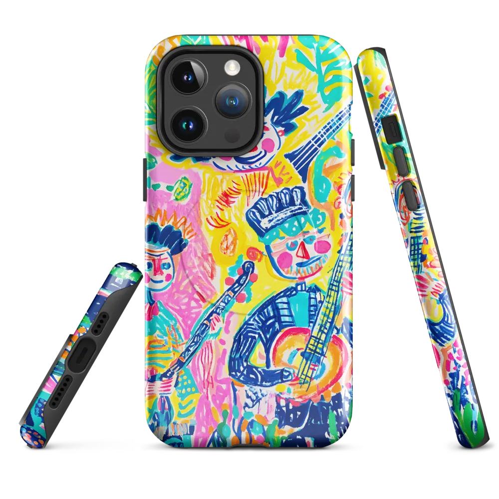 Joyful Duet: A Celebration of Music | Phone Case |  14 Pro Max | MagSafe® Tough Case | Glossy