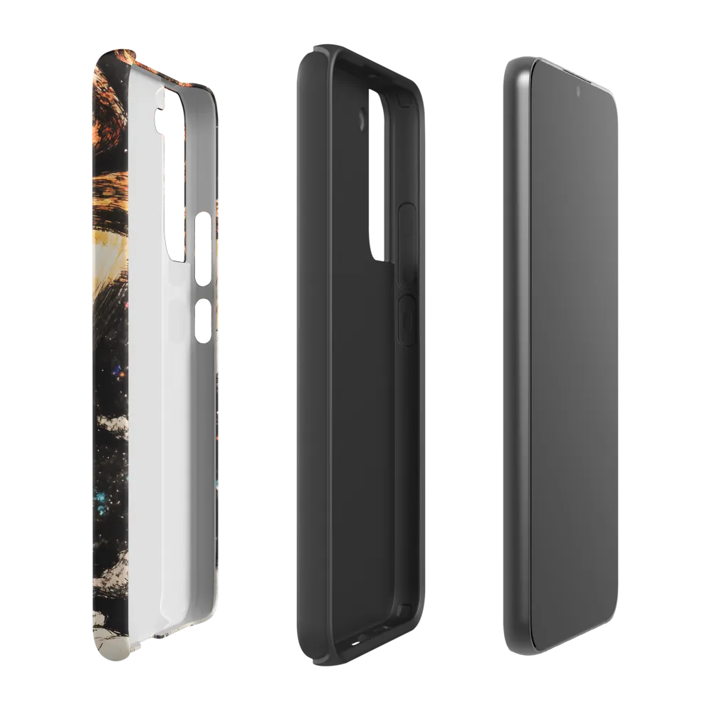 Gazing into the Unknown: A Child's Wonder in Space | Phone Case |  S22 Plus | Tough Case | Matte